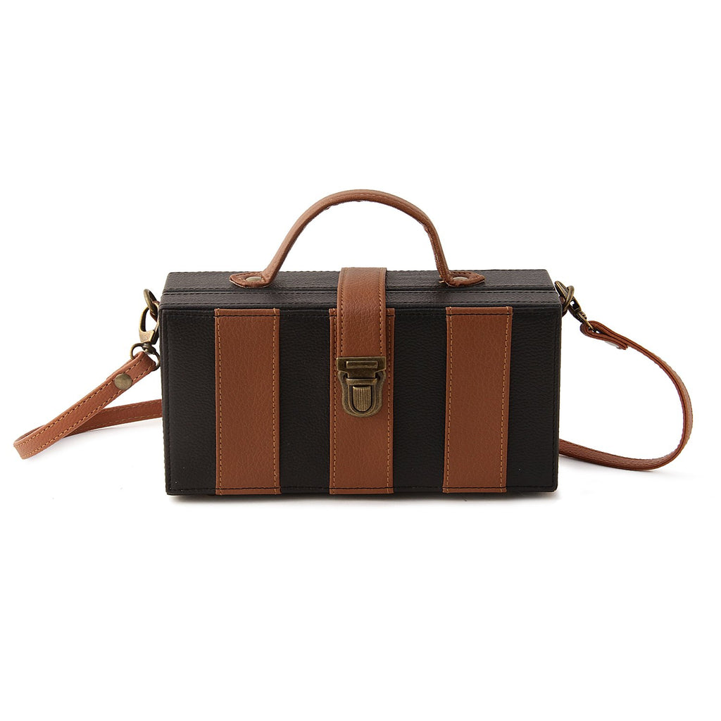 Basic Black and Brown Clutch Bag ,sling bag, gonecasestore - gonecasestore