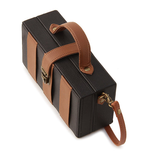 Basic Black and Brown Clutch Bag ,sling bag, gonecasestore - gonecasestore