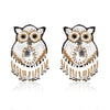 Image of Owly Embroidered Earrings ,Earrings, gonecasestore - gonecasestore