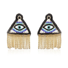 Illuminati Embroidered Earring