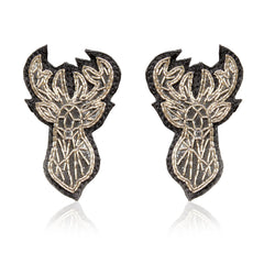 Deer Silver Zari Earring