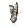 Image of Butterfly Silver Zari Earrings ,Earrings, gonecasestore - gonecasestore
