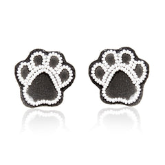 Paw Embroidered Earring