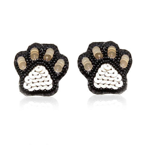 Paw Paw Embroidered Earrings ,Earrings, gonecasestore - gonecasestore