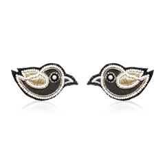 Little Bird Embroidered Handcrafted Earring
