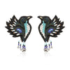 Image of Birdie Embroidered Earrings ,Earrings, gonecasestore - gonecasestore
