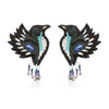 Image of Birdie Embroidered Earrings ,Earrings, gonecasestore - gonecasestore