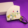Image of Floral Embroidered Mask ,sling bag, gonecasestore - gonecasestore