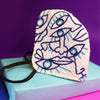 Image of Modern Art Embroidered Mask ,sling bag, gonecasestore - gonecasestore