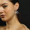 Image of Order online Peacock sterling silver handcrafted earrings- gonecase.in