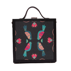 Peacock printed briefcase bag by gonecase