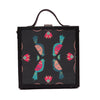 Image of Peacock printed briefcase bag by gonecase