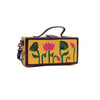 Image of Pichwai yellow hand painted clutch bag by gonecase