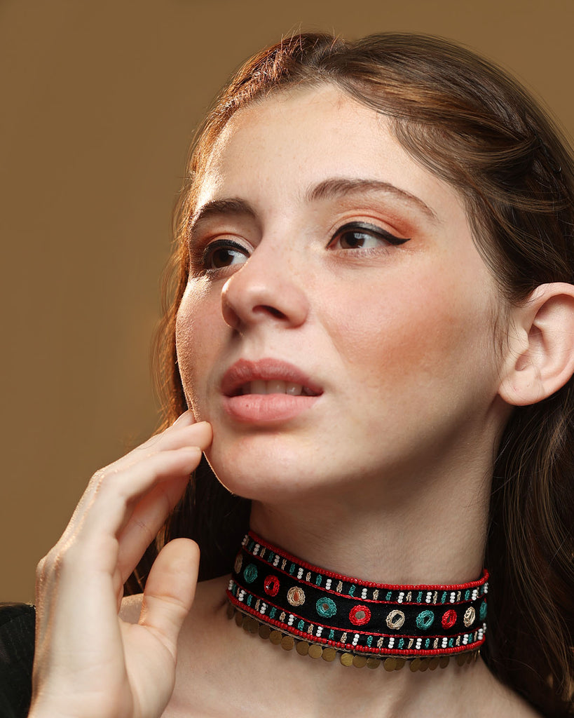 Sikka Hand Embroidered Choker by gonecase