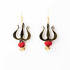 Image of Trishul Handpainted Earrings ,Earrings, gonecasestore - gonecasestore