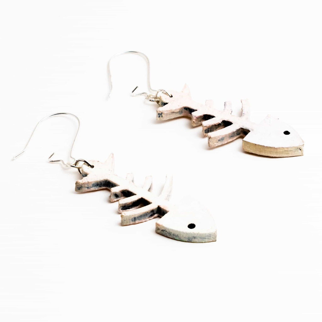 Fish Bone by Gonecase ,Earrings, gonecasestore - gonecasestore