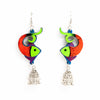 Image of Hand Painted Fish Earring ,Earrings, gonecasestore - gonecasestore