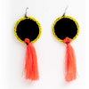 Image of Frida kahlo  Pink Tassel Handcrafted Earrings ,Earrings, gonecasestore - gonecasestore