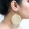 Image of Hand Painted Jaali Earring ,Earrings, gonecasestore - gonecasestore