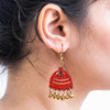 Image of Handpainted Jhumki Earring ,Earrings, gonecasestore - gonecasestore