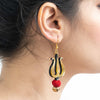 Image of Trishul Handpainted Earrings ,Earrings, gonecasestore - gonecasestore