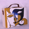 Image of Two Faces Handpainted Sling Bag ,sling bag, gonecasestore - gonecasestore