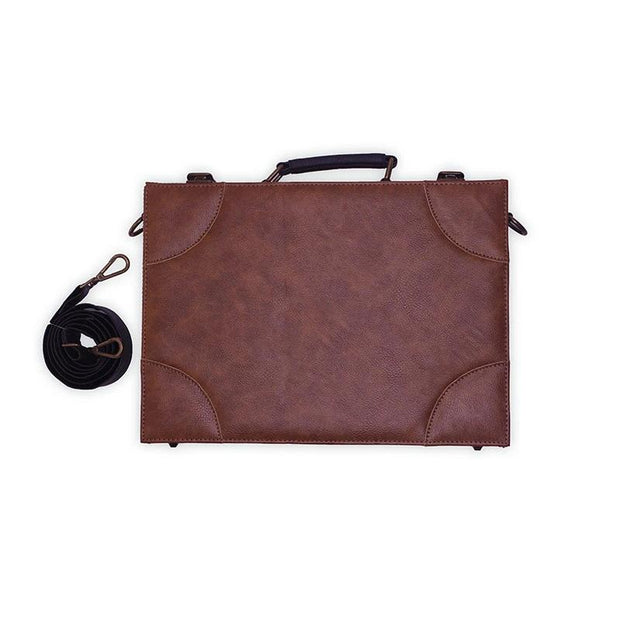 Brown Laptop Hard Case by Gonecase ,laptop bags, gonecasestore - gonecasestore