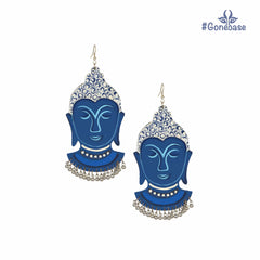 Buddha Handpainted earrings