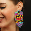 Image of Order online Mehndi hand embroidered earring- gonecase.in