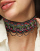 Image of Face Hand Embroidered Choker by gonecase