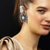 Image of Order online Flower Silver Ear-cuff- gonecase.in