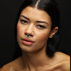 Order online Ghazal Sterling Silver Hand Painted Septum Nose Pin- gonecase.in