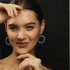Image of Order online Mandala hand painted sterling silver earrings- gonecase.in