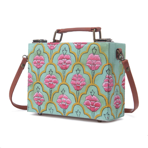 Order online Pichwai hand-painted sling bag- gonecase.in