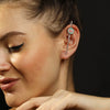 Image of Order online Lotus Hand painted Silver Ear-cuff- gonecase.in