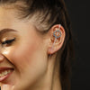 Image of Order online Mandala Hand Painted Silver Ear-cuff- gonecase.in
