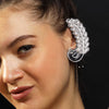Image of Order online Mayura silver ear-cuff- gonecase.in