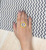 Image of Order online Sun Hand Painted Sterling Silver Ring- gonecase.in
