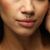 Image of Order online Geometric Sterling Sliver Septum Nose Pin- gonecase.in