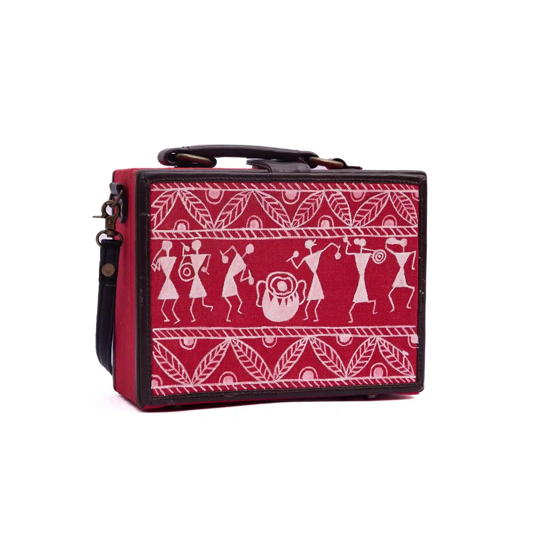Abstract Hand-Painted Sling Bag for women